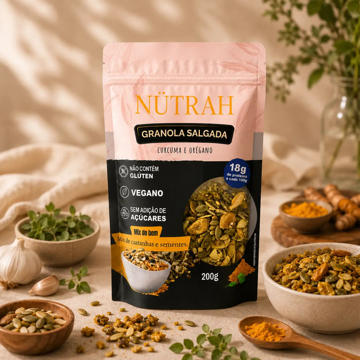 Granola Salgada Cúrcuma & Orégano Proteica