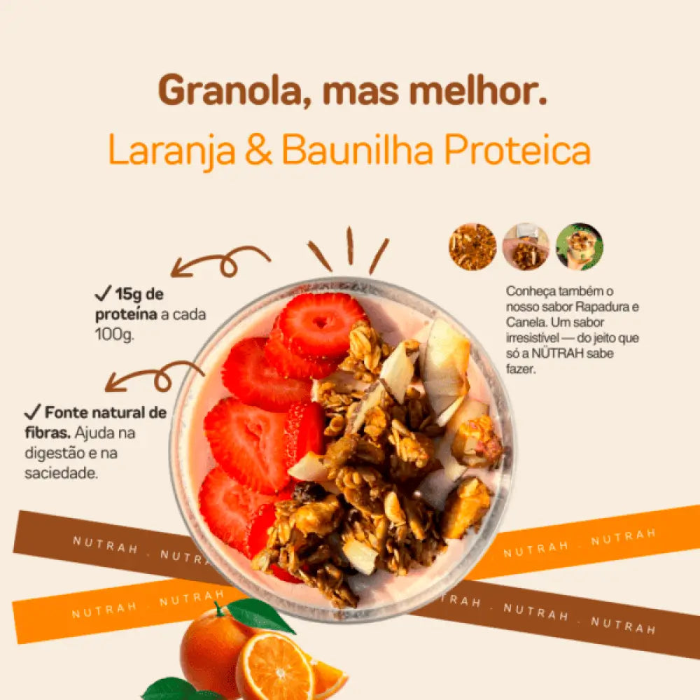 Granola Laranja & Baunilha Proteica
